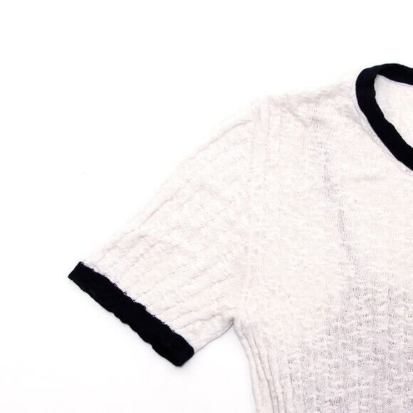 Authentic CHANEL CC White Cotton Midi Dress Vintage Cruise Collection - Picture 4 of 10